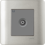 Schneider Electric 施耐德電氣 E8431TVM SA Zencelo 單位電視天線主板插座 (銀灰)