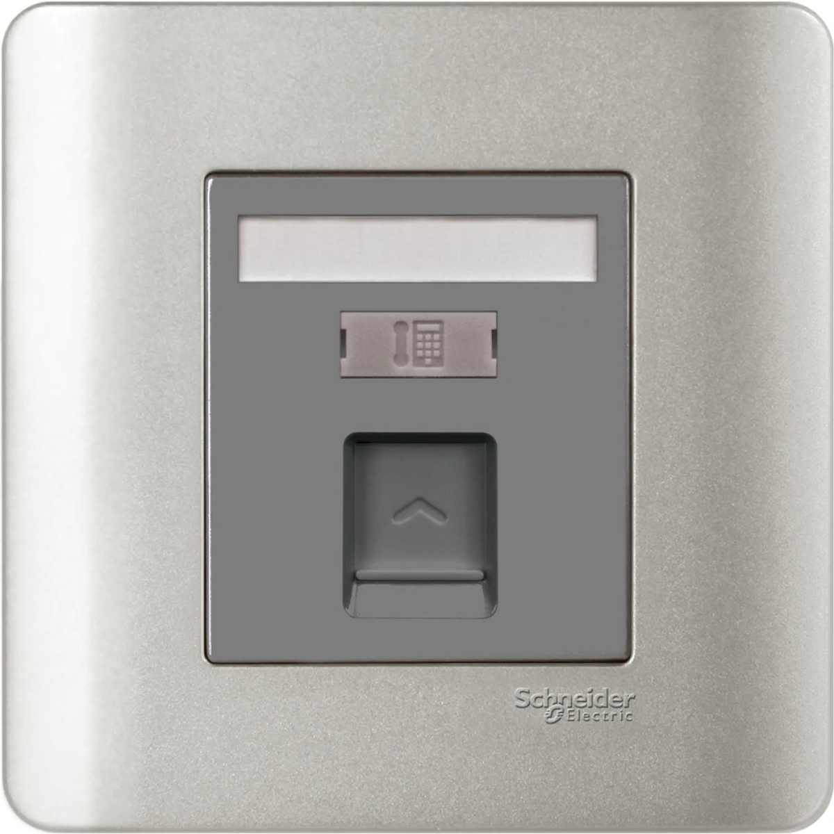 Schneider Electric 施耐德電氣 E8431RJS4 SA Zencelo 單位RJ11電話插座 (Keystone面板/備防塵活門) (銀灰) Schneider Electric 施耐德電氣 E8431RJS4 SA Zencelo 單位RJ11電話插座 (Keystone面板/備防塵活門) (銀灰)