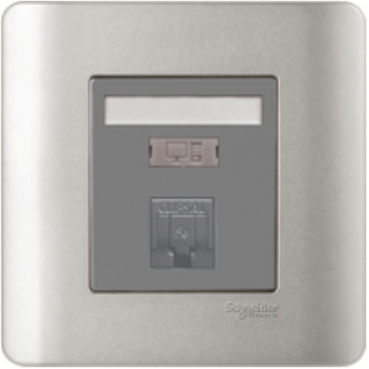 Schneider Electric 施耐德電氣 E8431RJS_5_SA Zencelo 單位RJ45 5e類數據插座 (Keystone面板/備防塵活門) (銀灰) Schneider Electric 施耐德電氣 E8431RJS_5_SA Zencelo 單位RJ45 5e類數據插座 (Keystone面板/備防塵活門) (銀灰)