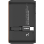 Momax UA20UKL2 1-World+ 25W 3-插口 內建 USB-C 充電線 + AC 旅行充電插座 (沙漠鈦金色)