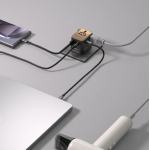 Momax UA22UKL2 1-WORLD² 70W 雙 AC 五 USB GaN 全球轉換插座 (砂岩色)