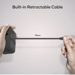 Momax UA25UKD 1-World²⁺ 100W 伸縮充電線四接口旅行充電插座 (黑色)