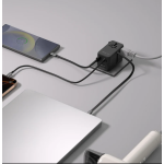 Momax UA25UKD 1-World²⁺ 100W 伸縮充電線四接口旅行充電插座 (黑色)