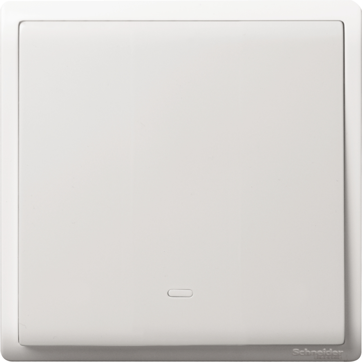 Schneider Electric 施耐德電氣 E8231L1F_WE_C5 Pieno 16AX 單位單控開關掣連螢光指示 (白色)