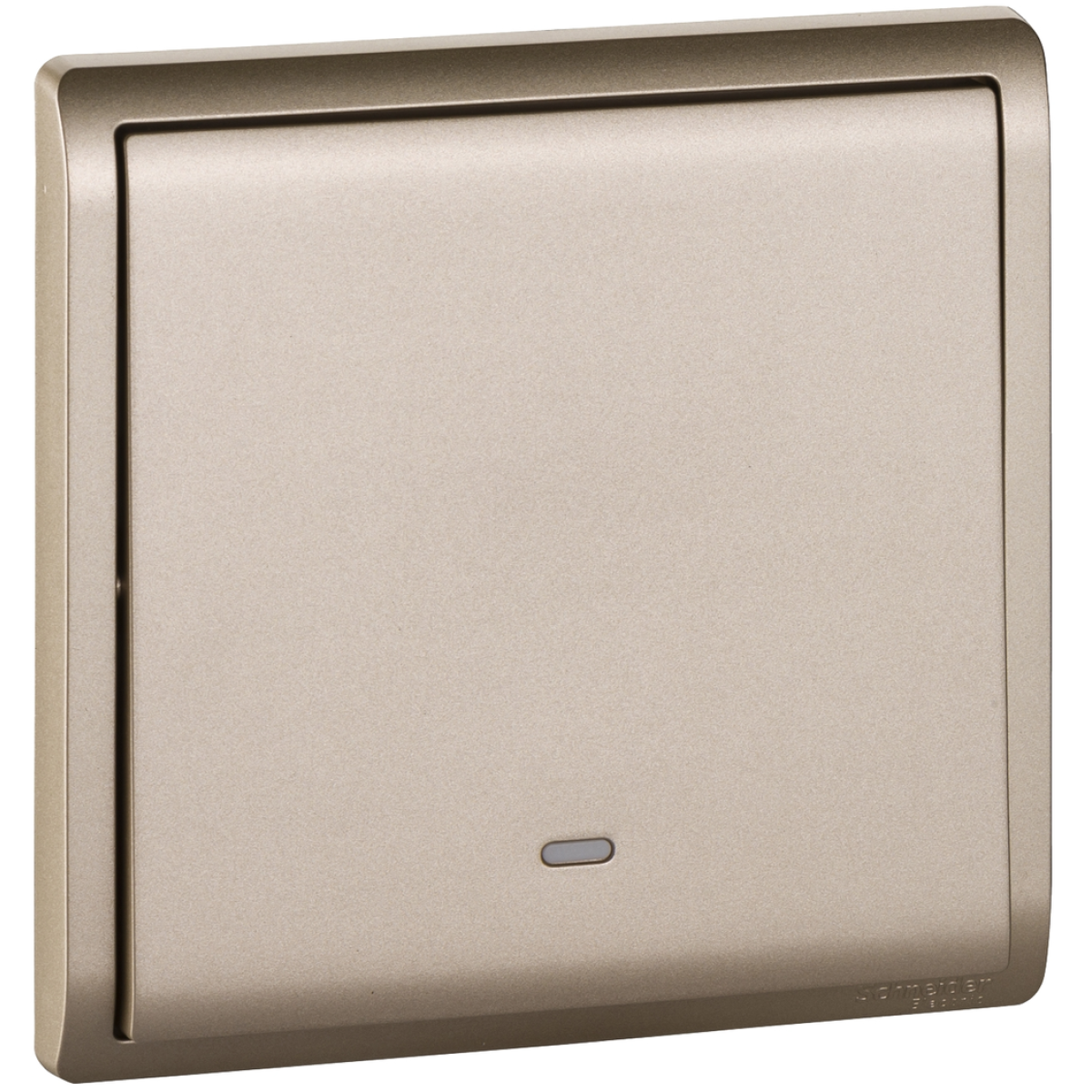 Schneider Electric 施耐德電氣 E8231L2F_WG_C5 Pieno 16AX 單位雙控開關掣連螢光指示 (沉醉金)