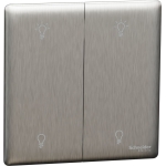 Schneider Electric 施耐德電氣 NUX32RUD250_SS Unica X 250W 兩位雙控光暗掣 (炫星銀)