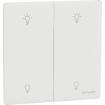 Schneider Electric 施耐德電氣 NUX32RUD250_PW Unica X 250W 兩位雙控光暗掣 (皎月白)