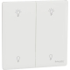Schneider Electric 施耐德電氣 NUX32RUD250_PW Unica X 250W 兩位雙控光暗掣 (皎月白)