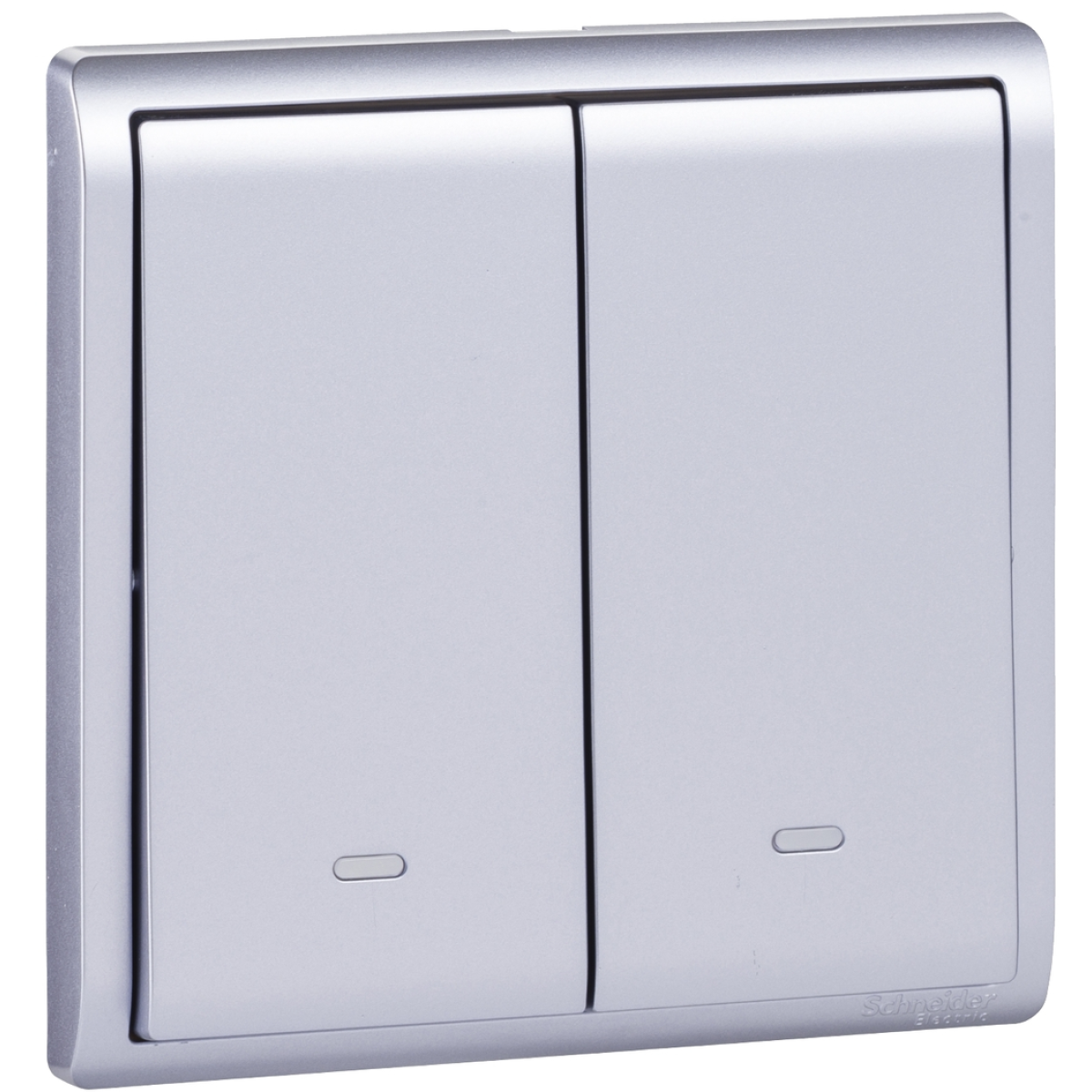 Schneider Electric 施耐德電氣 E8232L1F_LS_C5 Pieno 16AX 兩位單控開關掣連螢光指示 (薰衣草銀)