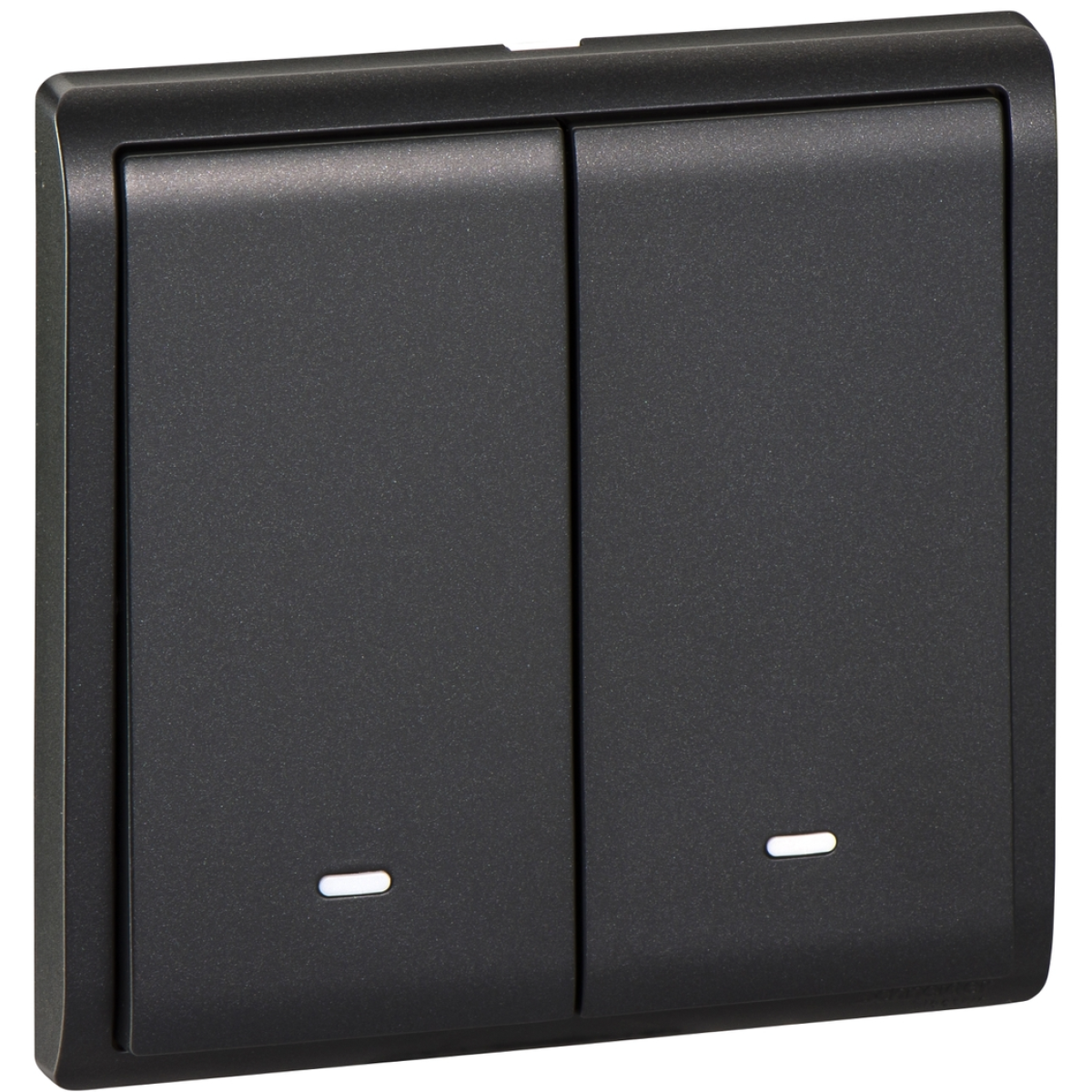 Schneider Electric 施耐德電氣 E8232L1F_MB_C5 Pieno 16AX 兩位單控開關掣連螢光指示 (寫意黑) Schneider Electric 施耐德電氣 E8232L1F_MB_C5 Pieno 16AX 兩位單控開關掣連螢光指示 (寫意黑)