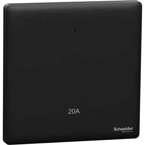 Schneider Electric 施耐德電氣 NUX31D20N_JB Unica X 20A 單位雙極開關掣連LED指示燈 (曜石黑)