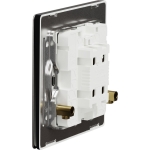 Schneider Electric 施耐德電氣 NUX31D20N_JB Unica X 20A 單位雙極開關掣連LED指示燈 (曜石黑)