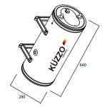 Kuzzo 德國德信 KPU-23 23升 3.0kW 中央系統儲水式 電能熱水器 (右排氣)