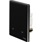 Schneider Electric 施耐德電氣 NUX32D20N_JB Unica X 20A 兩位雙極開關掣連LED指示燈 (曜石黑)