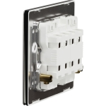 Schneider Electric 施耐德電氣 NUX32D20N_JB Unica X 20A 兩位雙極開關掣連LED指示燈 (曜石黑)