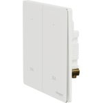 Schneider Electric 施耐德電氣 NUX32D20N_PW Unica X 20A 兩位雙極開關掣連LED指示燈 (皎月白)