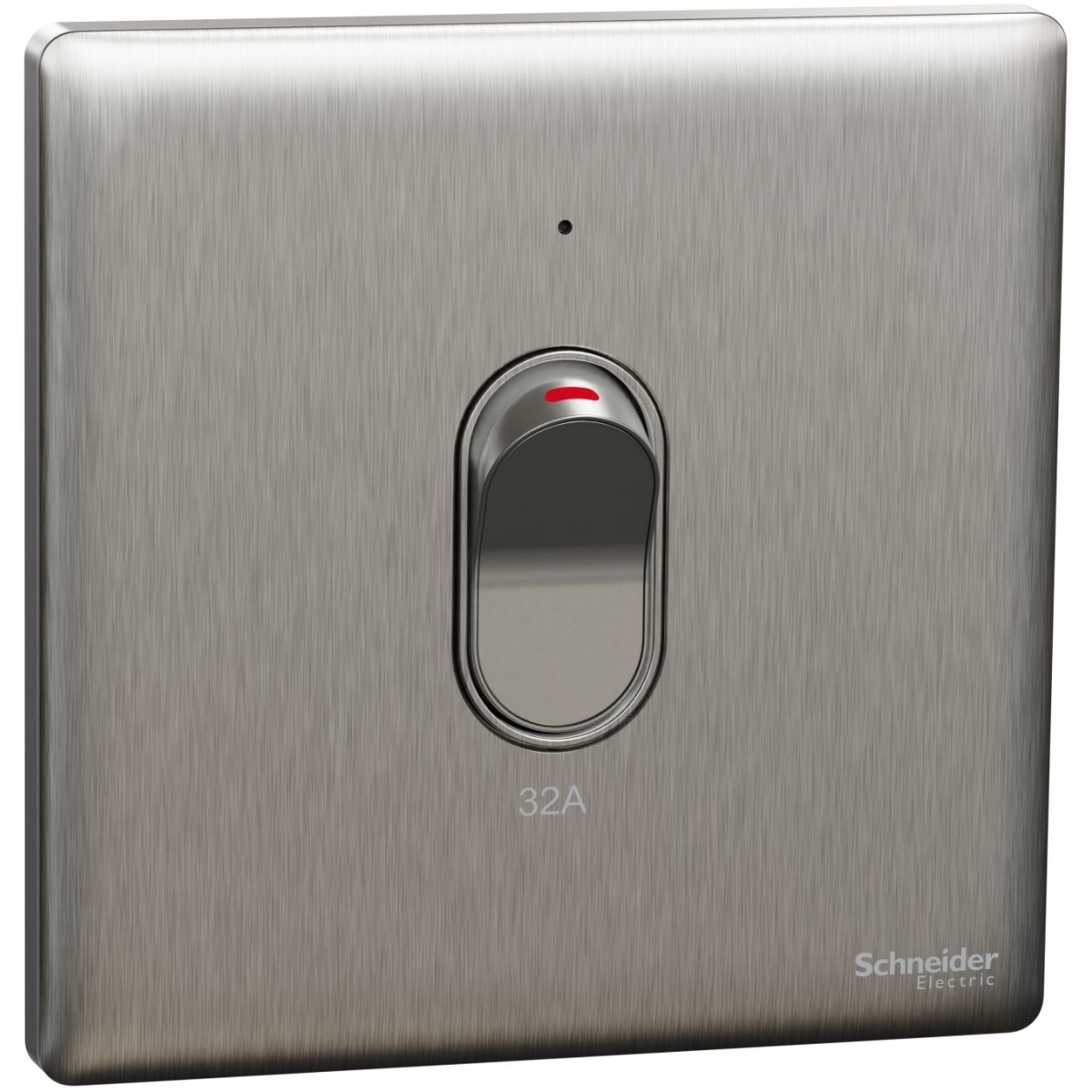 Schneider Electric 施耐德電氣 NUX31D32N_SS Unica X 32A 單位雙極開關掣連LED指示燈 (炫星銀)