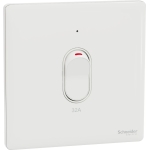 Schneider Electric 施耐德電氣 NUX31D32N_PW Unica X 32A 單位雙極開關掣連LED指示燈 (皎月白)