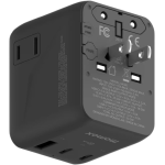 Momax UA26UKD 1-World² 20W 三接口旅行充電插座 (黑色)