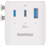 Momax UA26UKW 1-World² 20W 三接口旅行充電插座 (白色)