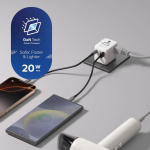 Momax UA26UKW 1-World² 20W 三接口旅行充電插座 (白色)