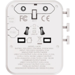 Momax UA26UKW 1-World² 20W 三接口旅行充電插座 (白色)