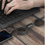 Momax DC56D Mag.Link - 100W USB-C to 雙 USB-C 2M 磁吸連接線