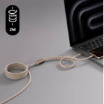 Momax DC56L2 Mag.Link - 100W USB-C to 雙 USB-C 2M 磁吸連接線