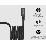 Momax DC63D Mag.Link - 240W USB-C to USB-C USB 4 40Gbps 1.5M 磁吸連接線