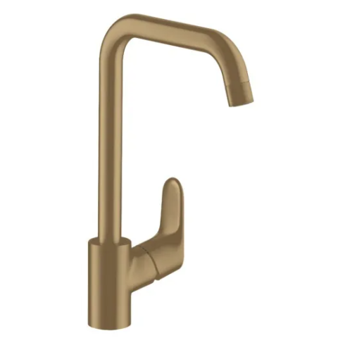 Hansgrohe 31820140 Focus 260 單把手廚房龍頭 附旋轉出水嘴 (拉絲古銅色)