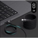 Momax DC71D Mag.link 240W USB-C to USB-C 磁吸連接線 (2m)