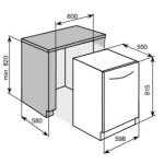 Baumatic BDWI619 60厘米 14套標準餐具 無刷直流馬達 嵌入式洗碗碟機 (強力清洗 + 44dB靜音設計 + 耗水量僅10.5升)