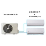 Klarwind 海迅 1.0匹+1.0匹 R32 淨冷 多聯式分體冷氣機 (42HSM009Kx2/38HSM018KA)