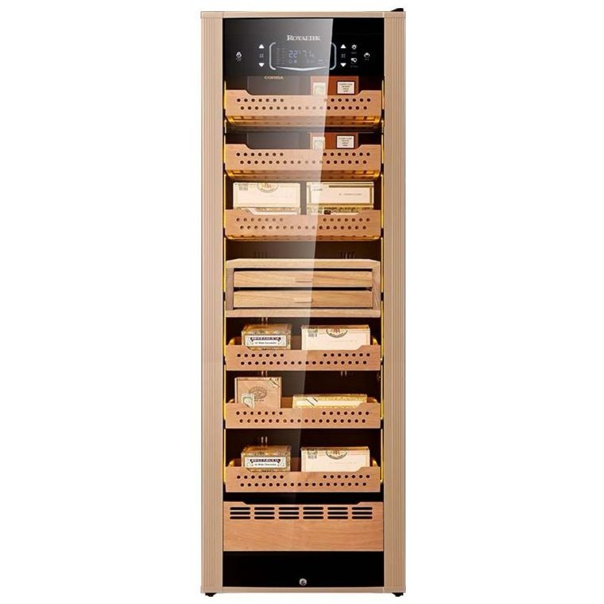 Royaltek RT168UCNR Signature系列 恆濕恆溫雪茄櫃 (1200-1500支) (包拆箱埋位) Royaltek RT168UCNR Signature系列 恆濕恆溫雪茄櫃 (1200-1500支) (包拆箱埋位)