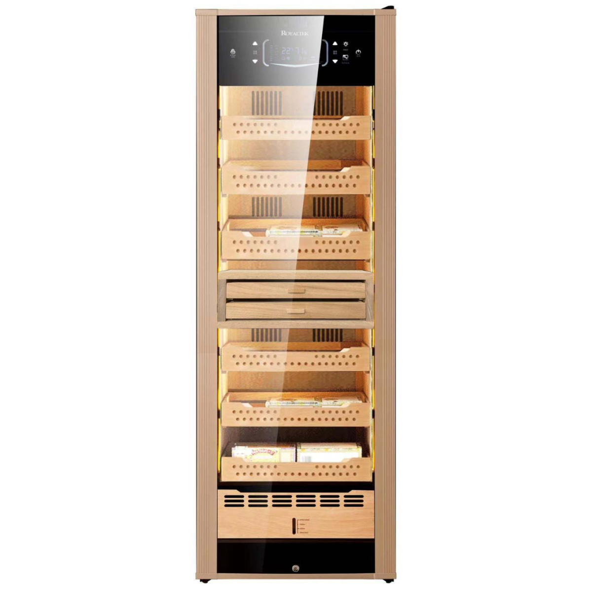 Royaltek RT168UCNR-FC Signature系列 恆濕恆溫雪茄櫃 (全雪松木內框) (1200-1500支) (包拆箱埋位)