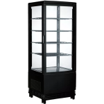 Verygood RT-98L(1R) 96公升 四邊玻璃冷藏展示櫃 (黑框款)