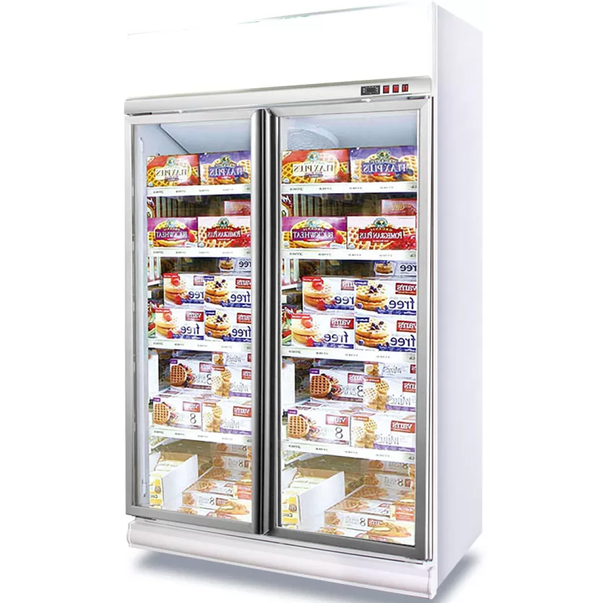 Luen Pun 聯品 LG4-990LF-2HW 990公升 低溫鋁合金雙門展示櫃 (金框)