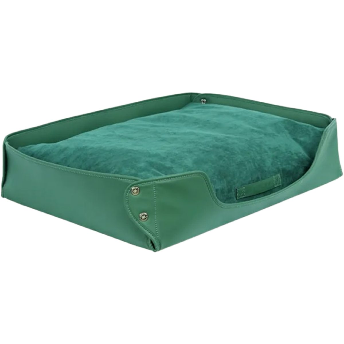 VITAL WAVE WD-1-1 皮革絨感寵物矩形窩墊 (芳春綠色)