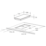 Garwoods 英國樂思 EC-7130IC 29厘米 2800W Series 7 Domino 嵌入式單頭電磁爐 (拉絲鉛灰玻璃)
