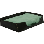 VITAL WAVE WD-1-4 皮革絨感寵物矩形窩墊 (玄冬黑色)