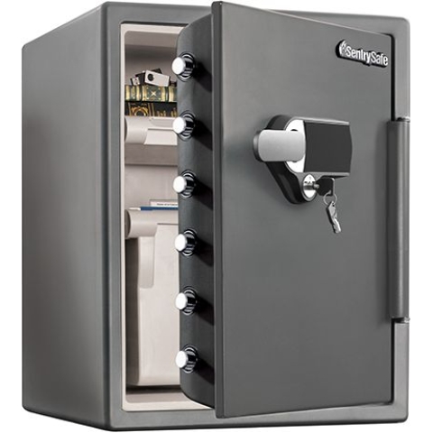 SentrySafe SFW205UPC 防火防水 警報LED 觸控電子密碼鑰匙雙重鎖夾萬