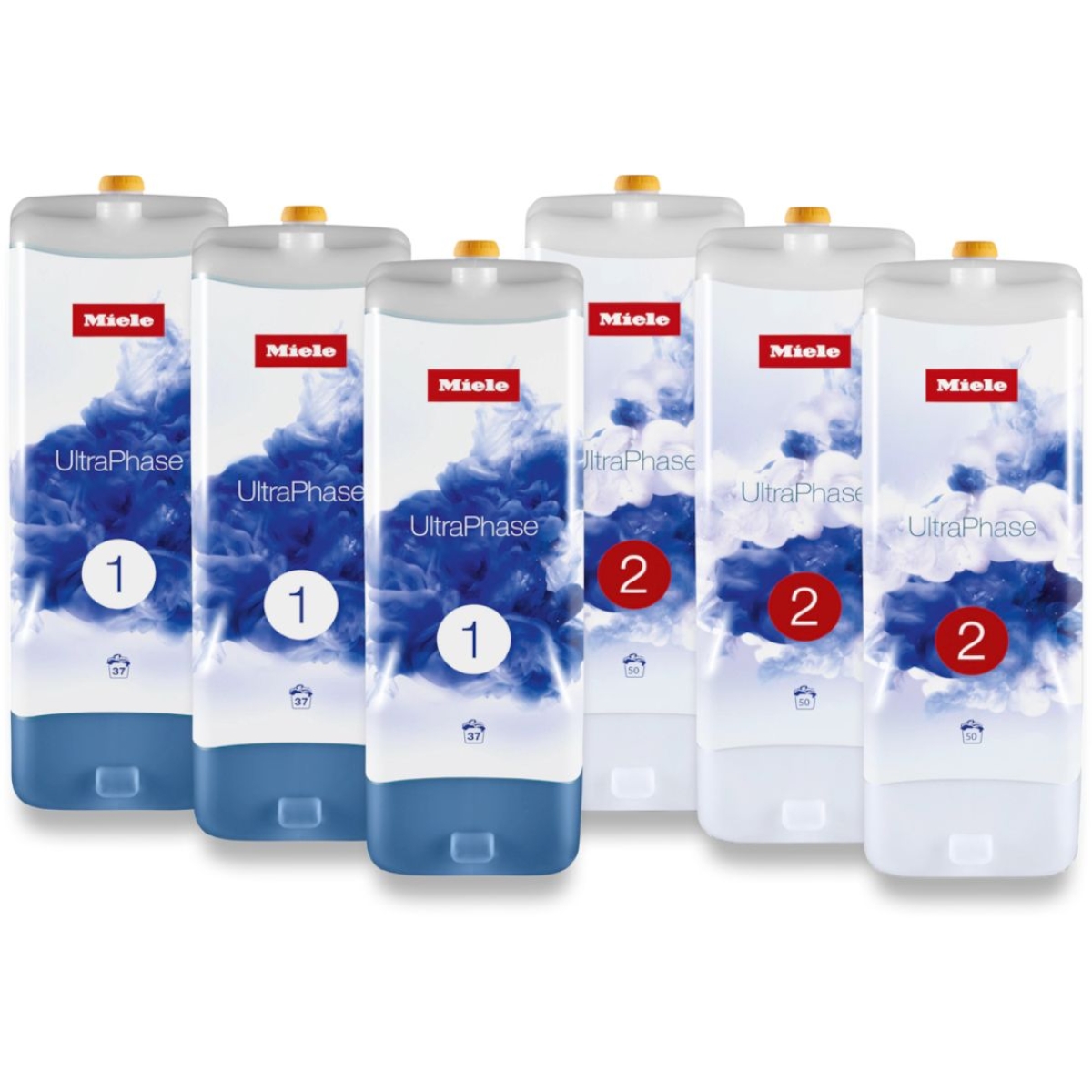 Miele UltraPhase 六支套裝 (UltraPhase 1 潔淨護色配色 洗衣液 + UltraPhase 2 亮白配方 洗衣液)