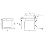 Bertazzoni F6011MODVTC 60厘米 76公升 Modern系列 嵌入式蒸焗爐 (褐銅色)