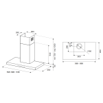 Bertazzoni KT60P1AXT 60厘米 Professional系列 煙囪式抽油煙機