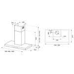 Bertazzoni KT90P1NEV 90厘米 Master系列 煙囪式抽油煙機 (啞黑色)