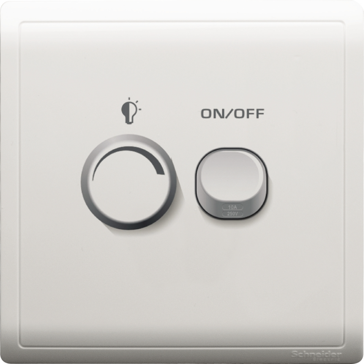 Schneider Electric 施耐德電氣 E8232RD450U_WE_C5 Pieno 450W 單位光暗掣連開關 (凝白)