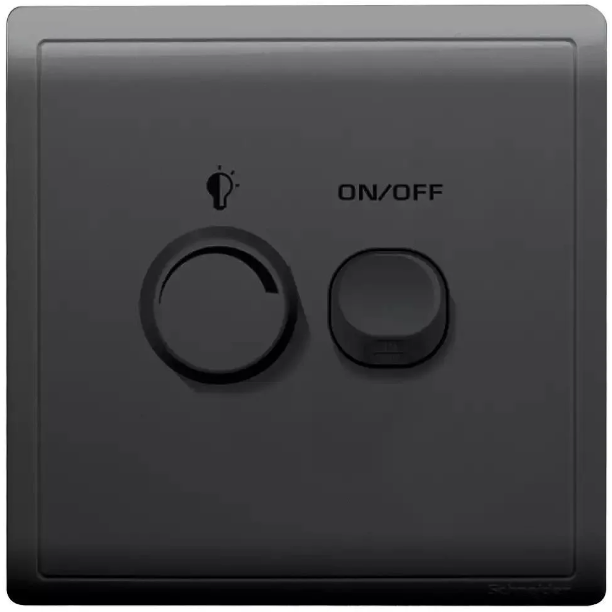 Schneider Electric 施耐德電氣 E8232RD450U_MB_C5 Pieno 450W 單位光暗掣連開關 (寫意黑)