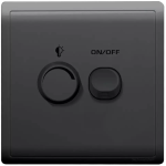 Schneider Electric 施耐德電氣 E8232RD450U_MB_C5 Pieno 450W 單位光暗掣連開關 (寫意黑)