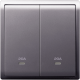 Schneider Electric 施耐德電氣 E8232D20N_LS_C5 Pieno 20A 兩位雙極開關掣連指示燈 (薰衣草銀)