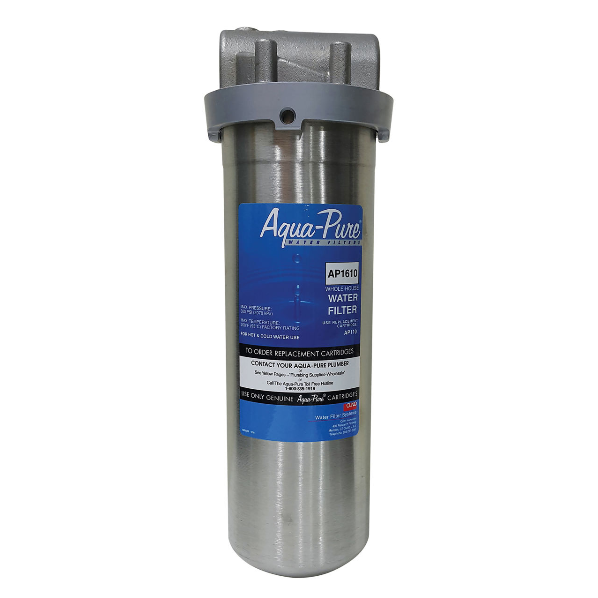 3M AP1610 AQUA-PURE™ 掛牆式不銹鋼濾水器 3M AP1610 AQUA-PURE™ 掛牆式不銹鋼濾水器